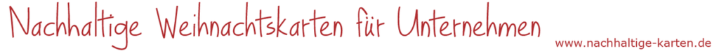 Nachhaltige Weihnachtskarten