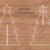 Holzkarte Anhänger Weihnachtsbaum