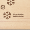 Holzpostkarte Schneeflöckchen Weißröckchen