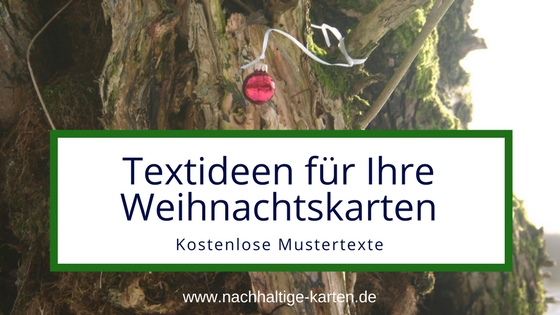 Mustertexte geschäftliche Weihnachtskarten