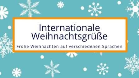 Der Weihnachtsgruß Frohe Weihnachten auf verschiedenen Sprachen 