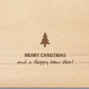 Postkarte aus Holz Merry Christmas