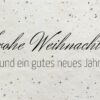 Weihnachtskarte aus Samenpapier Glitzersterne