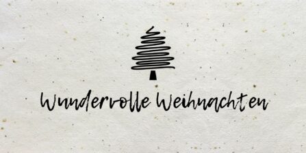 Samenpapier Weihnachtskarte Wundervolle Weihnachten