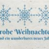 Weihnachtskarte aus Samenpapier Frohe Weihnachten